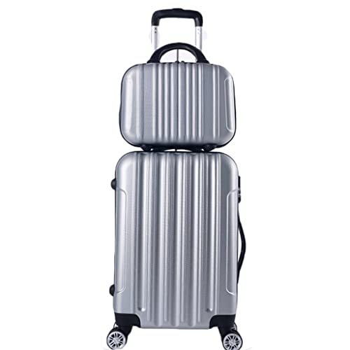 Silver Suitcase Aluminum Alloy 3-Digit Password Zipper Box