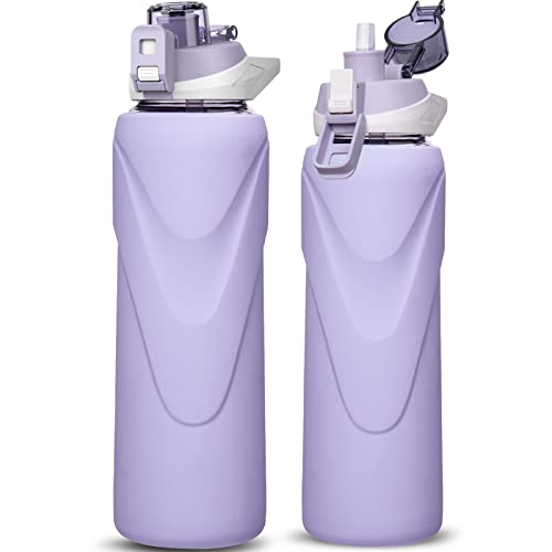 DEARRAY Sports Glass Water Bottle