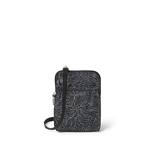 Baggallini Midnight Blossom Pouch With Rfid Travel Wallet