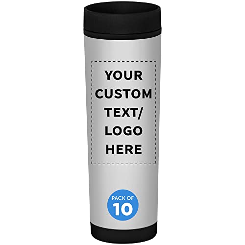 Custom Slim Color Top Travel Mug Set of 10
