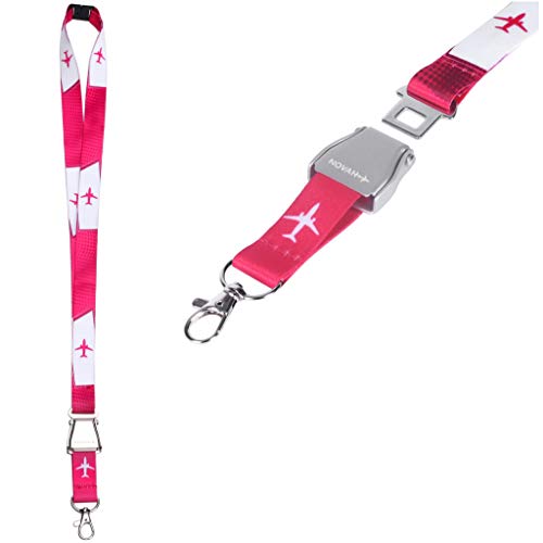 Novah Pink Airplane Lanyard