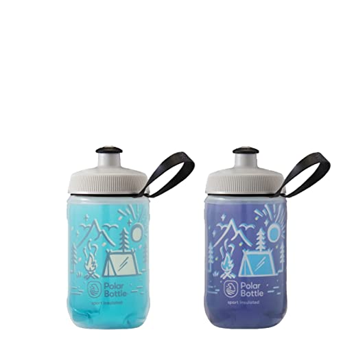 Polar Bottle Kids Water Bottle 2-Pack – Campfire Teal & Navy
