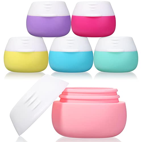 Nuogo Travel Containers for Toiletries - Silicone Cream Jars