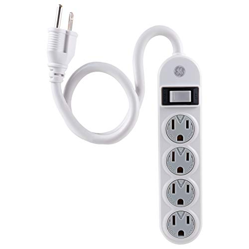 GE 4-Outlet Power Strip with Extension Cord