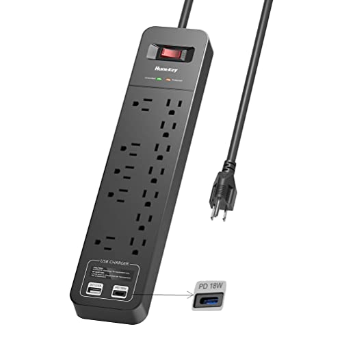 Huntkey 12 Outlet Surge Protector Power Strip Huntkey 12 Outlet Surge Protector Power Strip