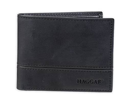 Haggar Men's Leather Traveler Wallet