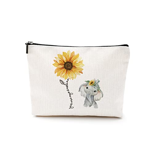 Sunflower Elephant Make Up Bag