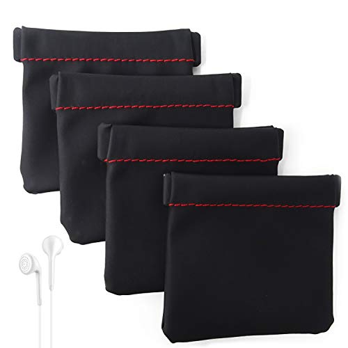 HONBAY PU Leather Earphone Pouch