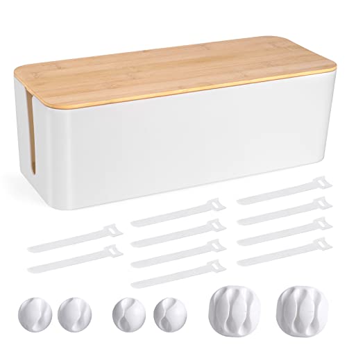 Wooden Style Large Cable Management Box