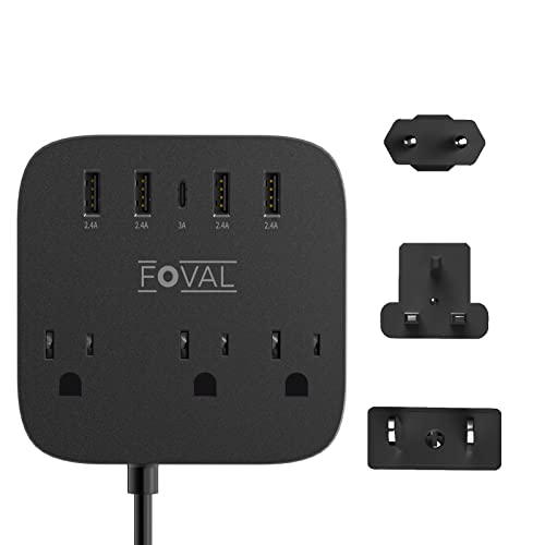 European Travel Plug Adapter with USB Ports
