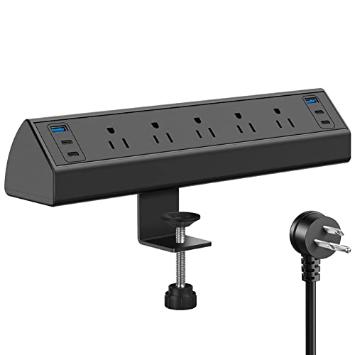 Desk Clamp Power Strip USB C