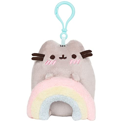 GUND Pusheen Rainbow Plush Backpack Clip