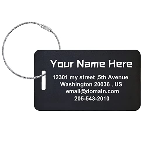 Custom Engraved Luggage Tags