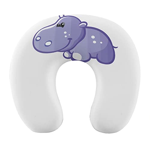 Cute Hippo Travel Pillow