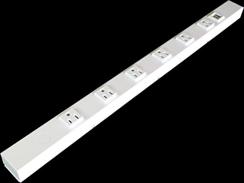 White USB Hardwired Strip