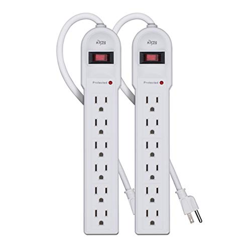 KMC Surge Protector Power Strip - 2-Pack