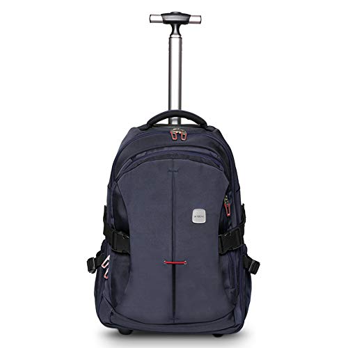 SKYMOVE 19-inch Wheeled Rolling Backpack, Blue