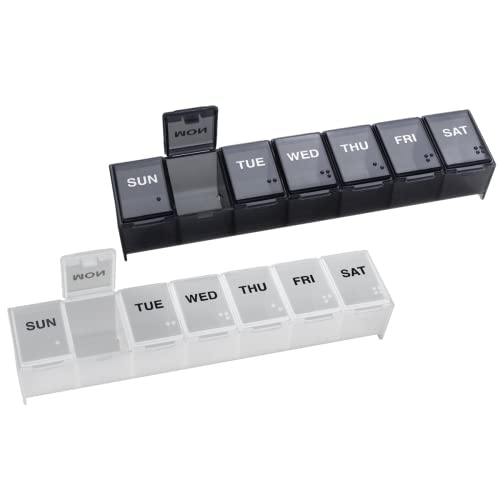 Convenient and Durable EZY DOSE Weekly Pill Organizer Convenient and Durable EZY DOSE Weekly Pill Organizer