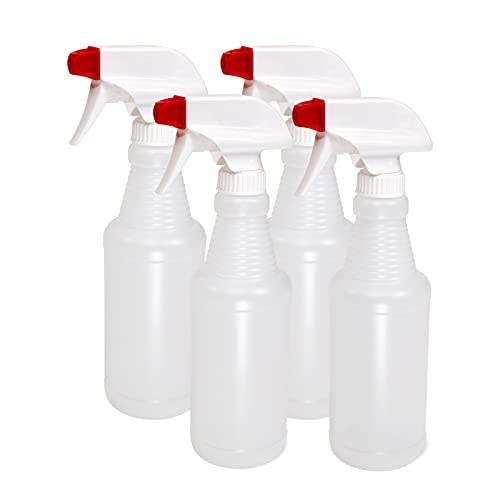 Pinnacle Mercantile Plastic Spray Bottles - 16 Oz Heavy Duty No Leak Refillable Bottles