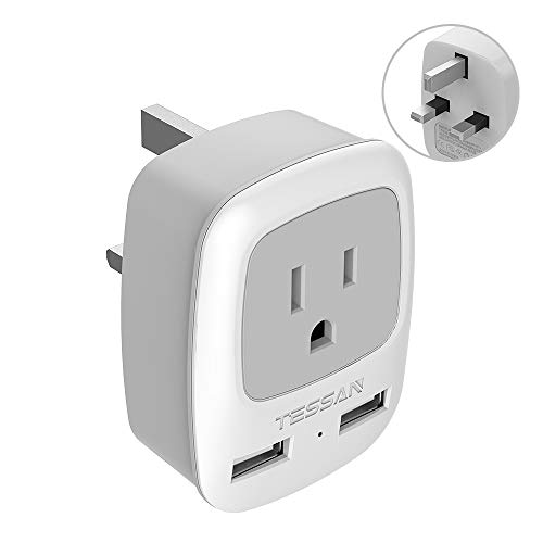 TESSAN UK Ireland Hong Kong Power Adapter