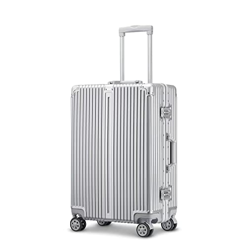 OETJE Zipperless Aluminum Carry On Luggage, Stylish and Durable
