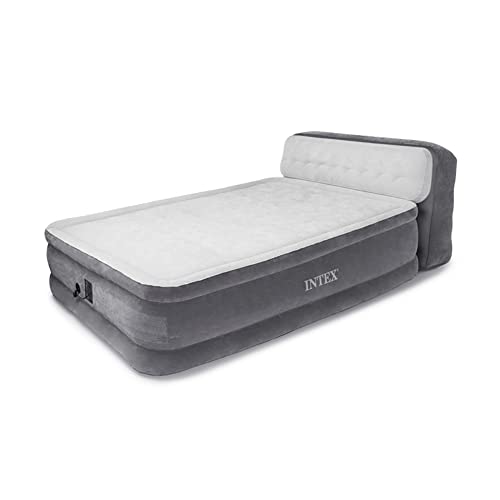 Intex Dura-Beam Ultra Plush Inflatable Air Mattress with Headboard