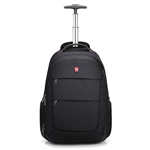 Large Wheeled Black Roller Daypack