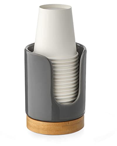 Viosuniu Ceramic Bathroom Dixie Cup Dispenser