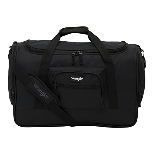 Wrangler Dobson Travel Backpack Set - Black 20' Duffel Bag