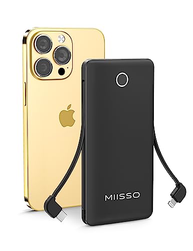 Portable Charger with Built-in Cable