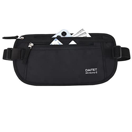 DAITET Money Belt - RFID Blocking Travel Wallet