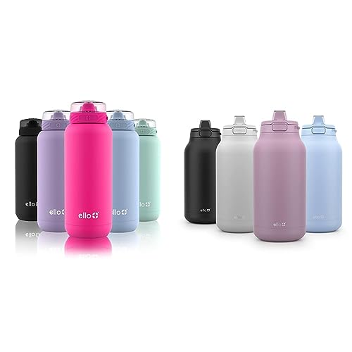 Ello Cooper Vacuum Insulated Stainless Steel Water Bottle and Hydra Jug