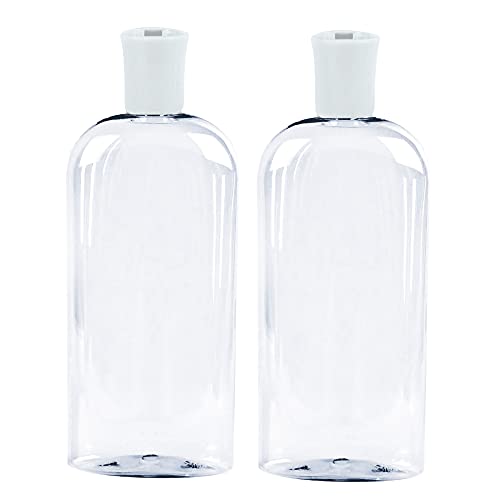 JND Plastic Squeeze Bottle - Travel Size, Leak Proof, 8 Oz (2 Pack)