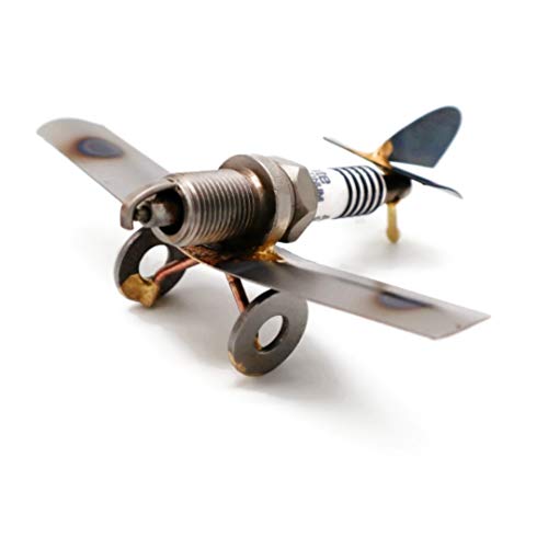 Low Wing Plane Handmade Metal Art Figurine