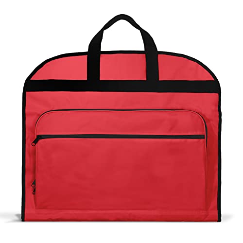 DALIX 39" Garment Bag - Red