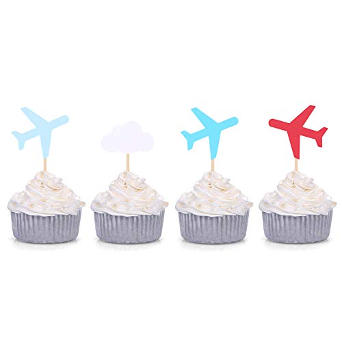 Cloud and Plane Cupcake Toppers