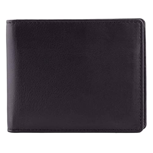 DiLoro Mens Wallet Leather Slim Minimalist Front Pocket Bifold Wallet