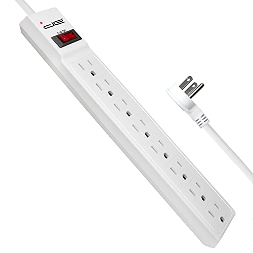 Digital Energy Surge Protector Power Strip - 8 Outlet, 25 FT Cord