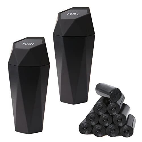 EnthuLove Mini Car Trash Can Cup Holder with Lid - Compact and Convenient Car Trash Bin with 150 Additional Bags EnthuLove Mini Car Trash Can Cup Holder with Lid - Compact and Convenient Car Trash Bin with 150 Additional Bags