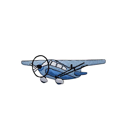 Blue Cessna-Style Airplane Patch