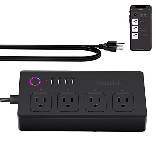 Smart Power Strip with Surge Protector & USB Ports