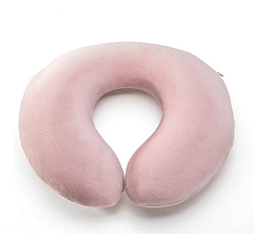 Aurelius Baby Travel Pillow for Car Seat, Stroller (Pink)