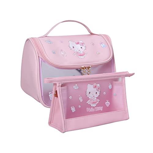 Large Capacity Travel Makeup Bag with Zipper Organizer