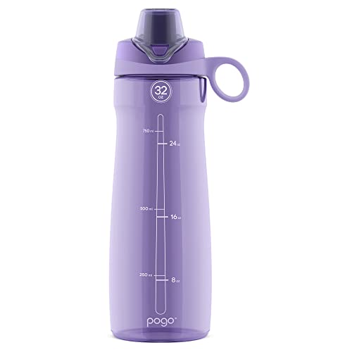 Pogo 32oz Plastic Water Bottle with Chug Lid and Carry Handle