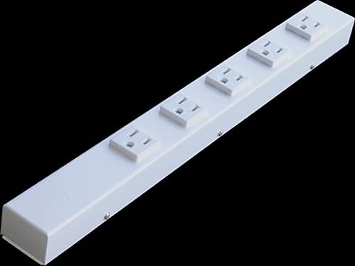 16” Power Strip, White