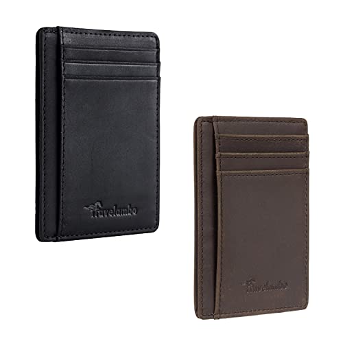 Minimalist RFID Blocking Leather Slim Wallet