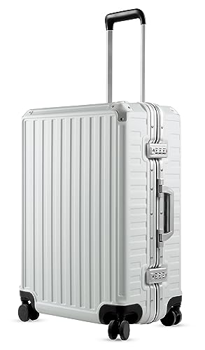 LUGGEX Hard Shell Checked Luggage with Aluminum Frame