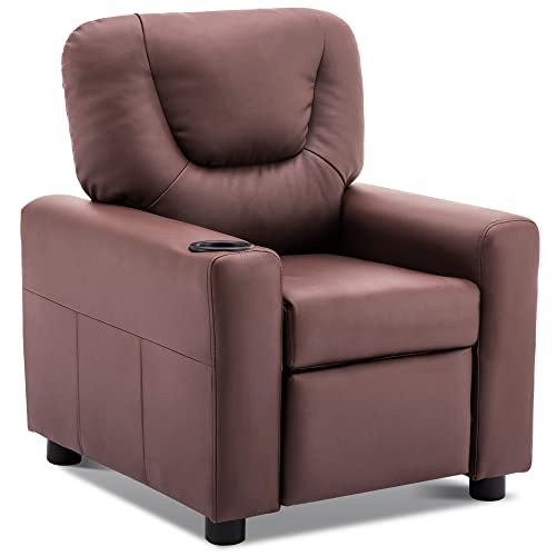 Kids Recliner Chair with Cup Holders