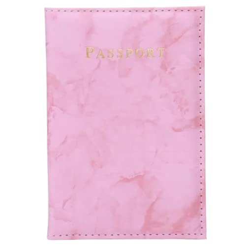 Stylish Marble Passport Cover Combo - Pink