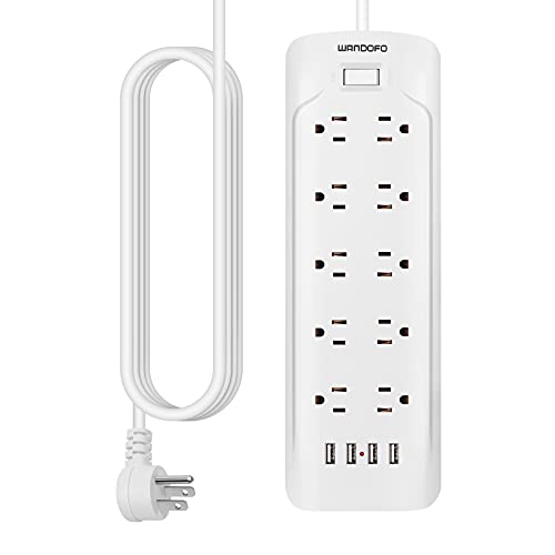 15ft Extra Long Cord Power Strip Surge Protector